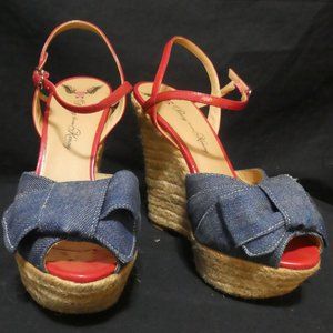 PENNY LOVES KENNY | Size 7 | Denim Espadrille Sandals